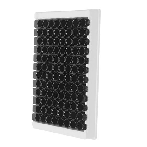 Detachable 96-Well Black Bottom Elisa Plate, 360μl Polystyrene Microplate with Medium Binding Surface for Chemical Analysis and Laboratory Research in Kuwait