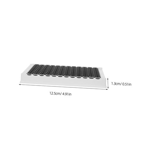 96-Well Medium-Binding Elisa Plate with Black Frame, 360μl Detachable Microplate for Chemiluminescence and Fluorescent Lab Experiments in Kuwait