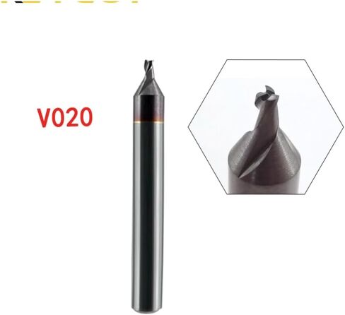 End Milling Cutter in Carbide V020 V003 V012 V037 V035 V002 V043 V023 V016 V031 for KEYLINE NINJA VORTEX & VERSA & NINJA TOTAL Key Machines(5pcs) (V043) in Kuwait