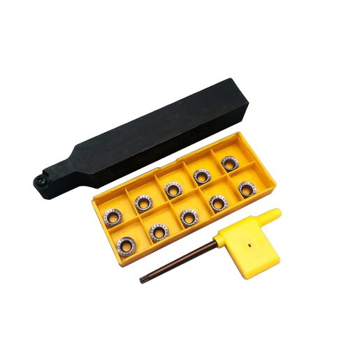 10pcs RPMT10T3 R5 Indexable Carbide Milling Inserts Blade Milling Cutter with 3/4"/20mm SRDPN2020K10 Indexable Carbide Milling Tool Holder Metal Lathe Cutting Tools in Kuwait