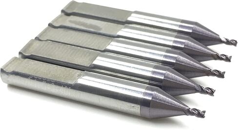 1.5mm End Milling Cutter CL005(RIC09617B- B4403) in Carbide for KEYLINE-BIANCHI 994 LASER for G Clamp & V Clamp & NINJA LASER Key Machines(5pcs) in Kuwait