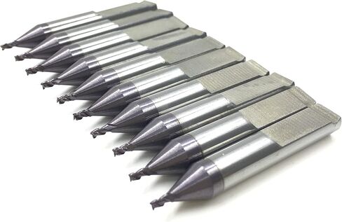 1.5mm End Milling Cutter CL005(RIC09617B- B4403) in Carbide for KEYLINE-BIANCHI 994 LASER for G Clamp & V Clamp & NINJA LASER Key Machines(5pcs) in Kuwait