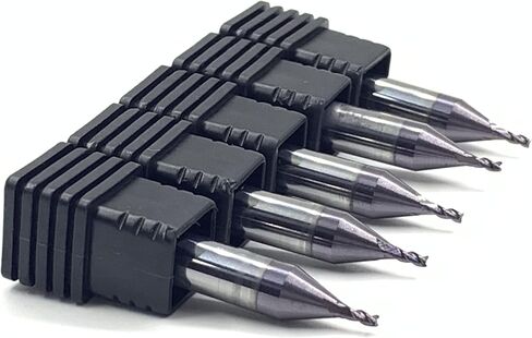 1.5mm End Milling Cutter CL005(RIC09617B- B4403) in Carbide for KEYLINE-BIANCHI 994 LASER for G Clamp & V Clamp & NINJA LASER Key Machines(5pcs) in Kuwait