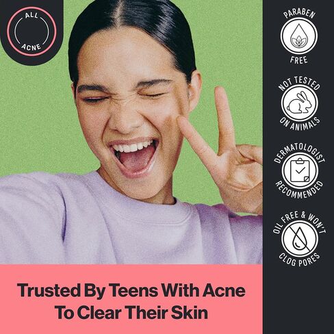 Oxy Rapid Acne Spot Treatment for Face & Body, Maximum Strength 10% Benzoyl Peroxide Blemish Cream Medication for Blackheads, Prebiotic Pimple Cream for Acne Prone Skin Care, 1 oz in Kuwait