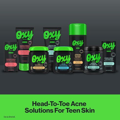 Oxy Rapid Acne Spot Treatment for Face & Body, Maximum Strength 10% Benzoyl Peroxide Blemish Cream Medication for Blackheads, Prebiotic Pimple Cream for Acne Prone Skin Care, 1 oz in Kuwait