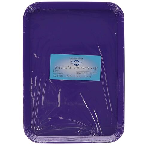 108143 HSB Set-Up Tray Flat #B Ritter Purple Plastic 13-3/8" X 9-5/8" X 7/8" in Kuwait