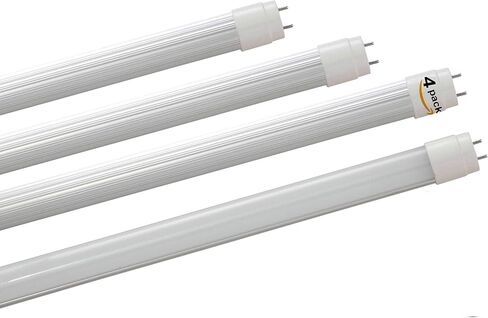 CYLED T8 2Ft 60cm 10W LED أنبوب ضوء، أبيض محايد 5000K، حزمة من 4 | مدخل مزدوج الأطراف، فلورسنت بديل 20 وات in Saudi Arabia