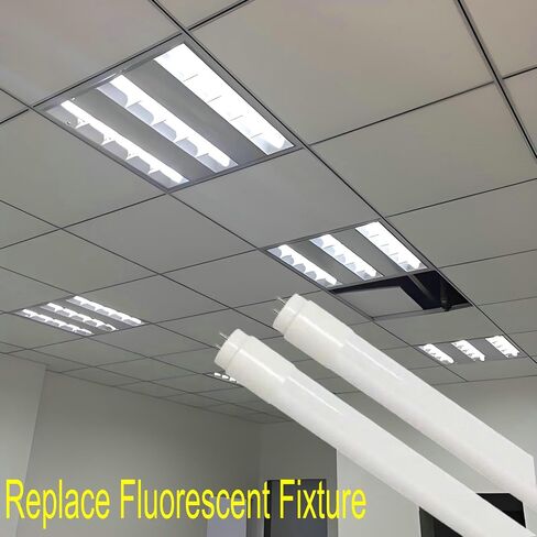 CYLED T8 2Ft 60cm 10W LED أنبوب ضوء، أبيض محايد 5000K، حزمة من 4 | مدخل مزدوج الأطراف، فلورسنت بديل 20 وات in Saudi Arabia