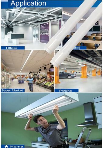 CYLED T8 2Ft 60cm 10W LED أنبوب ضوء، أبيض محايد 5000K، حزمة من 4 | مدخل مزدوج الأطراف، فلورسنت بديل 20 وات in Saudi Arabia