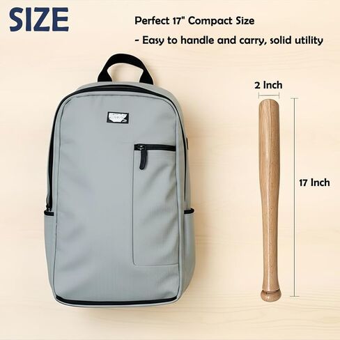 17-Inch Mini Wood Baseball Bat - Premium Hardwood One Hand Training Bat, Compact Personal Home Utility Tool for Home and Car Emergency Truck Tire Thumper, Handheld Practice Bat for Beginner & Adults in Kuwait