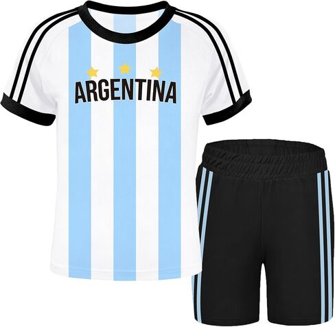 Kids Soccer Cup 2026 Shirt Girls and Boys Mexico Shirts USA Soccer Jerseys Brazil Football Tee Argentina Soccer Tops in Kuwait