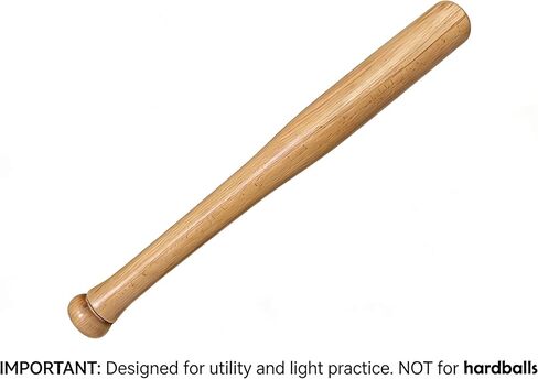 17-Inch Mini Wood Baseball Bat - Premium Hardwood One Hand Training Bat, Compact Personal Home Utility Tool for Home and Car Emergency Truck Tire Thumper, Handheld Practice Bat for Beginner & Adults in Kuwait