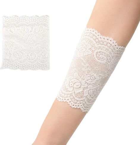 2PCS PICC Line Cover Sleeve, PICC Line Arm Cover, Tube Protective Lace Arm Sleeves, Suitable for Intravenous Infusion and Plaster Cast Protection in Kuwait