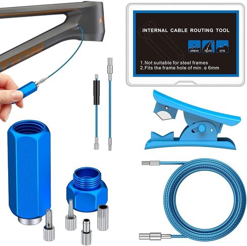 Pawfly Bike Internal Cable Routing Tool Kit with Hydraulic Hose Cutter, Compatible with 4-5.5mm Cable Housing, Hydraulic Hoses, Di2 E-Tubes & SD300 Cables, Bicycle Internal Cable Routing Tool Kit in Kuwait