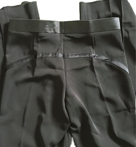 JS CHOW Black Boys Men's Black Latin Ballroom Salsa Competition Practice Dance Pants in Kuwait