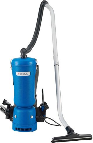 Global Industrial Commercial Ergonomic HEPA Backpack Vacuum with 8-Piece Tool Kit, 2-1/2 Gallon Capacity, 105 CFM, 1080W, 120V, 50'L Power Cord, 70 dB in Kuwait