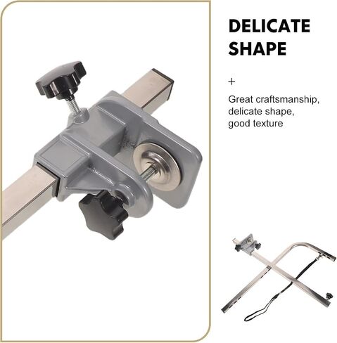 OUNONA Adjustable Pet Grooming Table Arm with Heavy Duty Clamp, Stainless Steel Bracket for Enhanced Stability and Height Adjustment Flexibility, Suitable for Home Grooming Stations in Kuwait