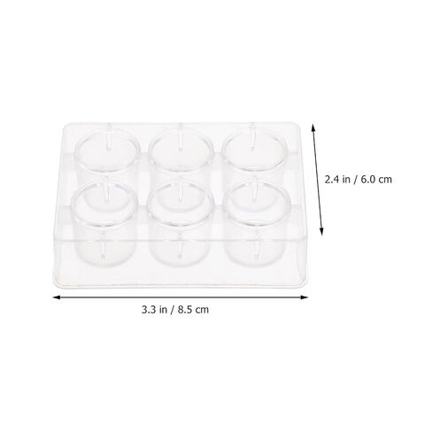 VALICLUD 8pcs 6-Hole Plastic Reaction Plates Set for Chemical Experiments, Laboratory Teaching Well Plates, Multifunctional Experiment Boards for Science Lab Use in Kuwait
