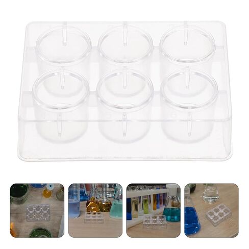 VALICLUD 8pcs 6-Hole Plastic Reaction Plates Set for Chemical Experiments, Laboratory Teaching Well Plates, Multifunctional Experiment Boards for Science Lab Use in Kuwait