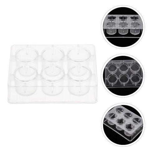 VALICLUD 8pcs 6-Hole Plastic Reaction Plates Set for Chemical Experiments, Laboratory Teaching Well Plates, Multifunctional Experiment Boards for Science Lab Use in Kuwait