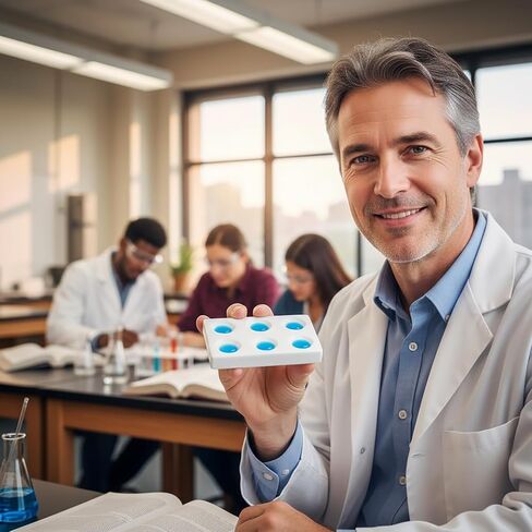 قطعتان من ألواح البقع من البورسلين الأبيض، 6 ألواح تفاعل اكتشاف مختبرية لاختبار التجارب الكيميائية المعملية، ألواح تخزين دقيقة (3.15 × 1.97 بوصة) in Kuwait