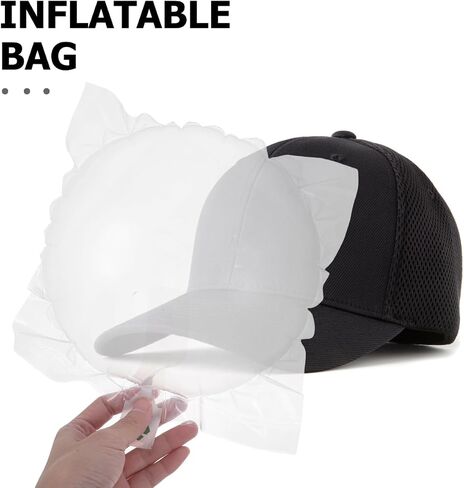 Transparent Inflatable Hat Support Air Packaging Bags 50Pcs Round Shaper for Hat Protection Cushioning Prevents Deformation Pressure Damage for Shipping and Storage in Kuwait