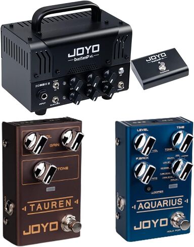 JOYO Zombie II Mini Tube Amp Head وR-01 تشويه دواسة وR-07 تأخير دواسة الميزانية الأكثر شيوعًا في الحزمة in Kuwait