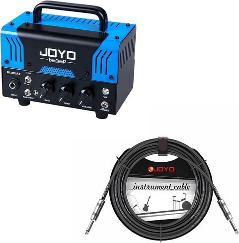 JOYO Bluejay Tube Amp Head Bundle with CM-04 Mono Instrument Cable Straight-to-Straight in Kuwait