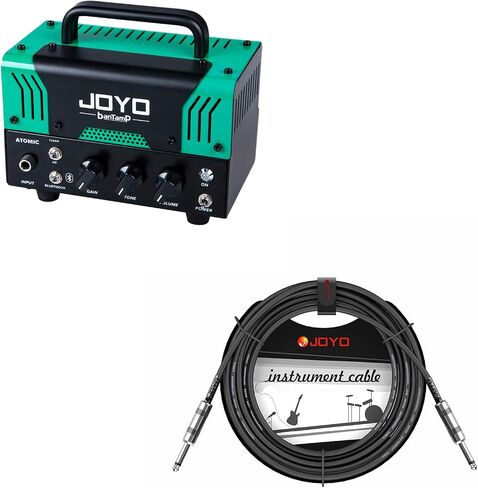 JOYO ATOMIC Tube Amp Head Bundle with CM-04 Mono Instrument Cable Straight-to-Straight in Kuwait