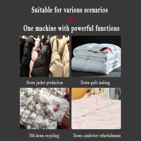 Down Filling Machine, Electric Blowing and Sucking Dual-Purpose Down Machine with Foot Control Switch, 6-Speed Speed Adjustment, for Making or Refurbishing Down Jackets and Duvets in Kuwait