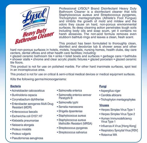 Professional LYSOL Brand Disinfectant Heavy-Duty Bathroom Cleaner in Kuwait