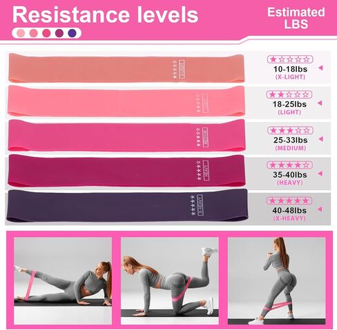 Home Pilates Essentials Kit for Women, Pilates Kit for Home Workouts, Pilates Equipment with Figure 8 Resistance Band, 14" Magic Circle, Yoga Ring, Pilates Accessories Set for Starter Workout in Kuwait