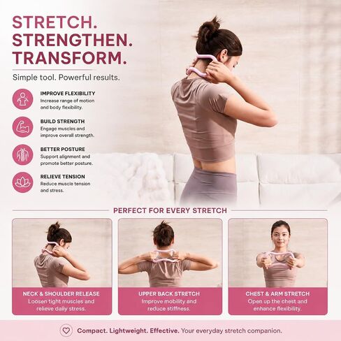 Pilates Kit - Pilate Resistance Training Kit - Lightweight Pilates Equipment for Home Workouts - Stretching Core Exercise Balance Fitness and Full Body Workout Routines in Kuwait