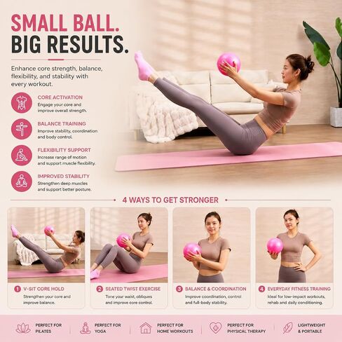 Pilates Kit - Pilate Resistance Training Kit - Lightweight Pilates Equipment for Home Workouts - Stretching Core Exercise Balance Fitness and Full Body Workout Routines in Kuwait