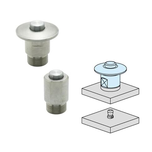 Self-Locking Push-Button Clamp QCPC0625-M4-SUS Clamping Pin (Tapered) in Kuwait