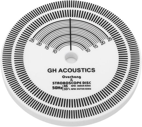 Yoidesu HiFi القرص الدوار ستروب حصيرة، PVC ستروبوسكوب للكشف عن سرعة الدوران، أدلة المحاذاة لمعايرة مشغل التسجيل، أداة معايرة RPM القرص الدوار in Kuwait