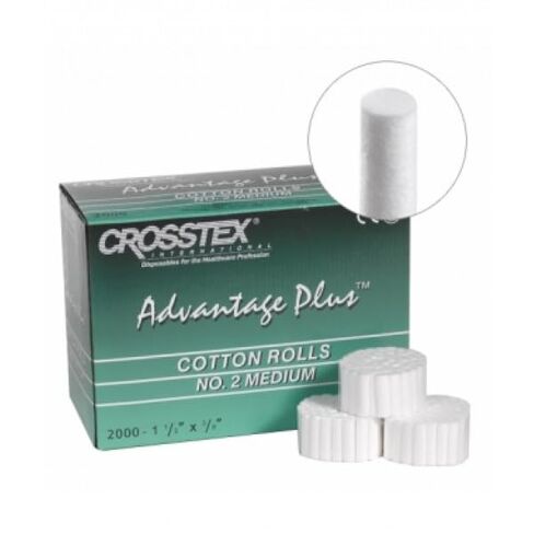 Crosstex DNAC Advantage Plus لفافات قطنية غير معقمة 1.50 × .375#2 متوسطة in Kuwait