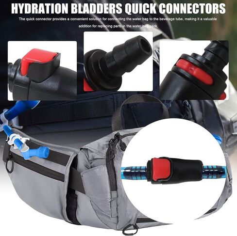 Xspeedonline Quick Disconnect Fittings for Hydration Packs - 2-Pack with Push-Button Release System in Kuwait