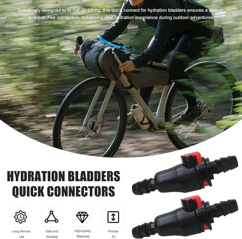 Xspeedonline Quick Disconnect Fittings for Hydration Packs - 2-Pack with Push-Button Release System in Kuwait