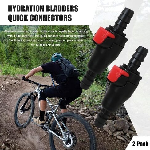 Xspeedonline Quick Disconnect Fittings for Hydration Packs - 2-Pack with Push-Button Release System in Kuwait