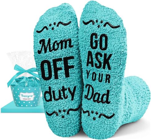 HAPPYPOP Mothers Day Gifts for Mom - Birthday Gifts for Mom, Best Gifts for Elderly Mom, Best Presents for Mom, Funny Mom Socks, Mothers Day Socks in Kuwait