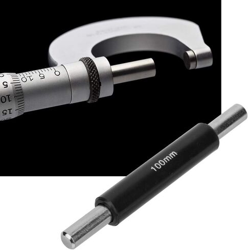 Oumefar Stainless Steel Calibration Block Rod Bar Professional Standard Caliper Outside Micrometer Calibration Rod for Calibrating Micrometers (100mm) in Saudi Arabia