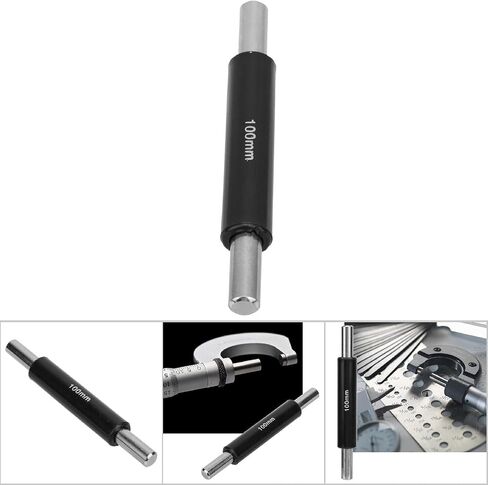 Oumefar Stainless Steel Calibration Block Rod Bar Professional Standard Caliper Outside Micrometer Calibration Rod for Calibrating Micrometers (100mm) in Saudi Arabia