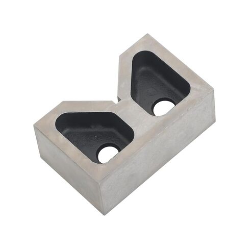 kimllier Matched Pair 5" Cast Iron V-Blocks Accuracy Ground for Machining and Inspection 5" x 3-1/8" x 2" - 90° V-Groove, Hardened in Saudi Arabia