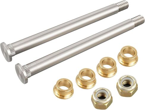 Bevinsee Door Hinge Pin Bushing SS Kit Compatible with Ford Truck F100 F150 F250 F350 1973-1979 Compatible with Bronco 1978-1979 in Kuwait