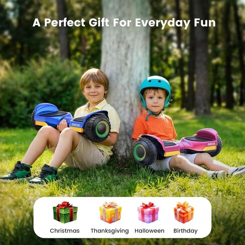 Gyroor Self Balancing Scooter New G13 All Terrain Balancing Scooter with LED Lights, Self Balancing Off Road with Bluetooth for Kids ages 6-12 and Adults – Metallic Rose Pink in Kuwait