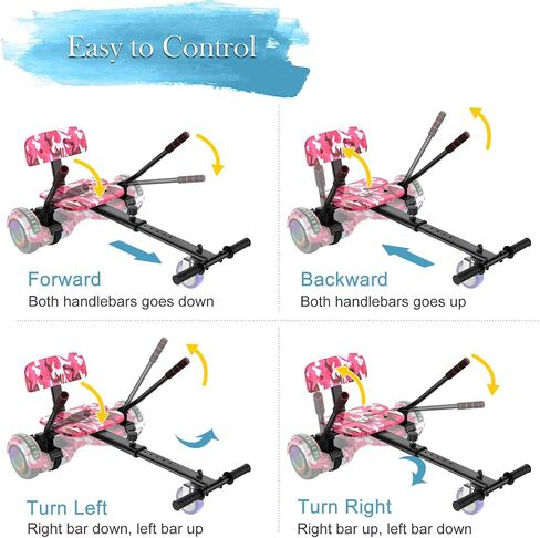Scooter with Kart Seat Attachment Accessory for Kids with Adjustable Frame Length in Kuwait