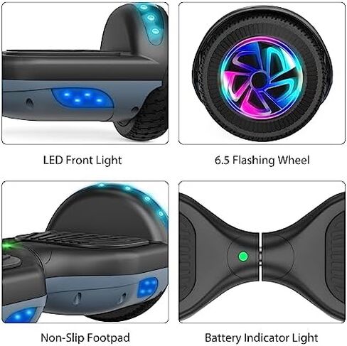 Scooter 6.5" Two-Wheel Scooters with Fashion LED Lights for Kids in Kuwait