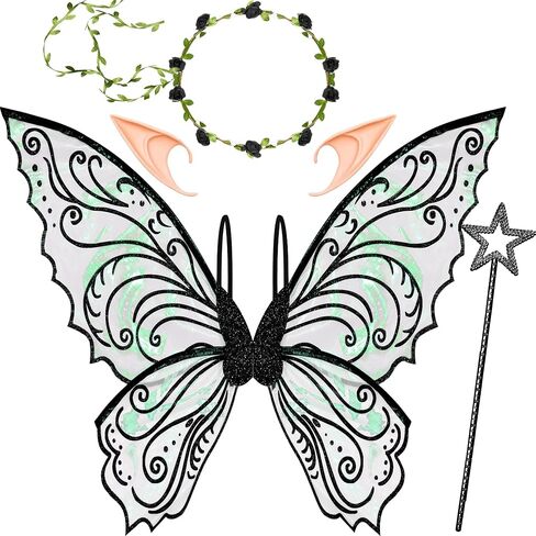 U-Goforst Fairy Wings للبالغين أجنحة الفراشة للبنات Angel Wing Wing Halloween Dress Op Cosplay in Kuwait