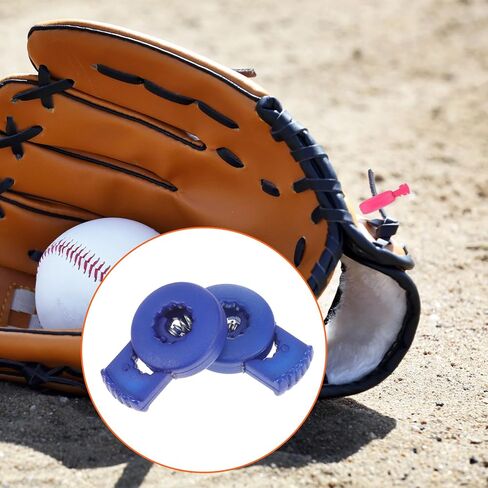 36 Pcs Glove Locks, Baseball Glove Lace Locks for Baseball & Softball, Gloves Lock Clips for Easy Gloves Repair & Secure Fit, 9 Colors for All Players in Kuwait